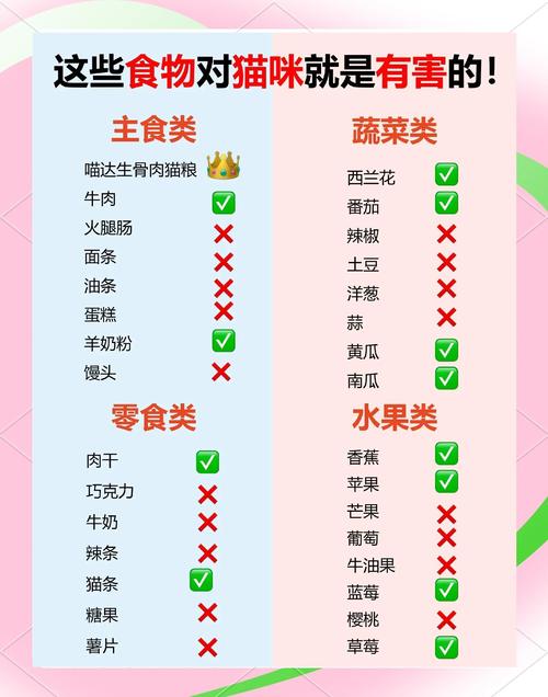 猫咪一定不能吃什么东西有哪些