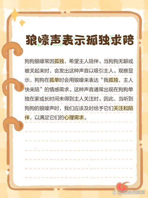 狗狗学狼叫预示着什么?还不懂的就白养了!