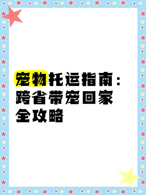 狗狗怎么跨省带回家
