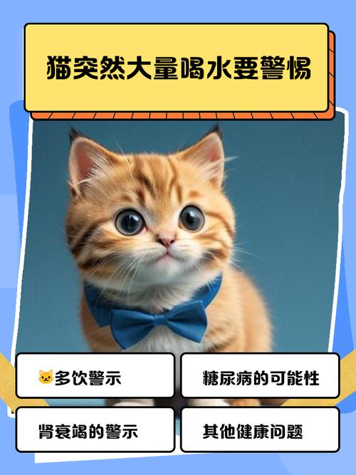 警惕,猫咪突然疯狂喝水可能是疾病的表现?