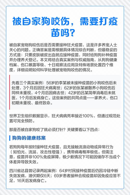 自己家狗咬伤要打针吗