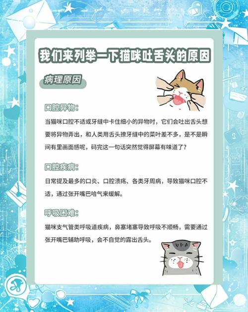 猫咪吐着一段舌头,是怎么了吗?