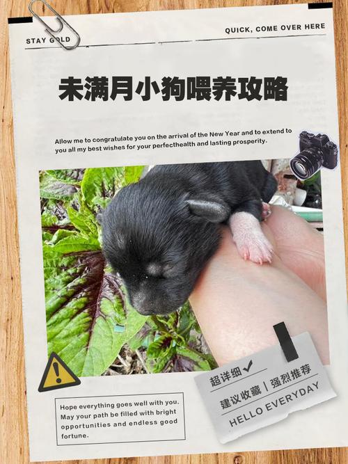 我有只小狗,未满月,刚生下十来天,失去了母亲,该怎么把它养活?