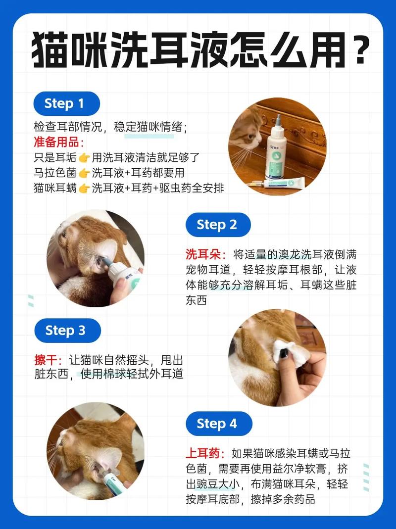 猫咪滴耳液如何正确使用?