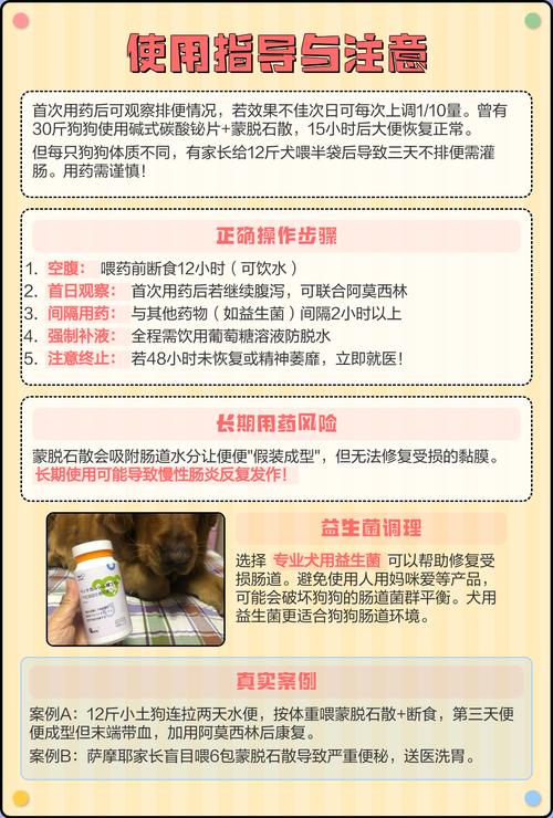 狗吃蒙脱石散正确方法