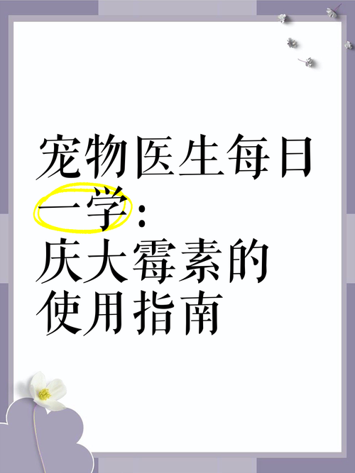 狗狗要怎么喂庆大霉素和思密达?