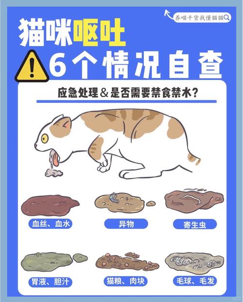 铲屎官们快看猫咪呕吐的6种情况