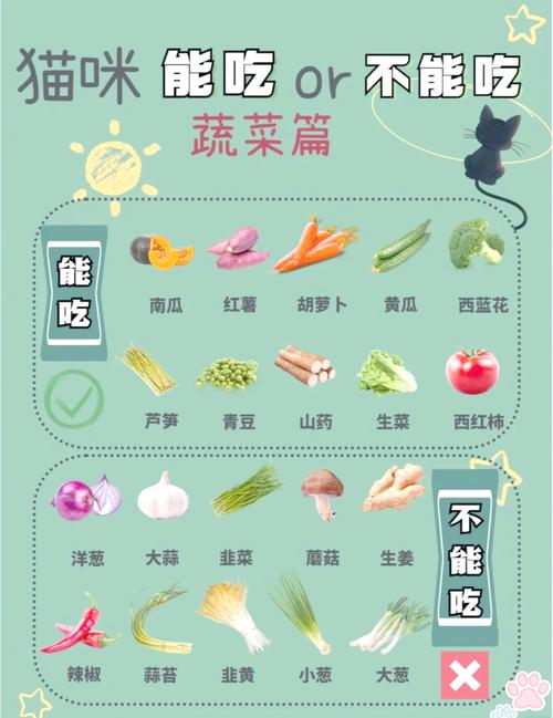 猫咪可不可以给吃煮熟的青菜?