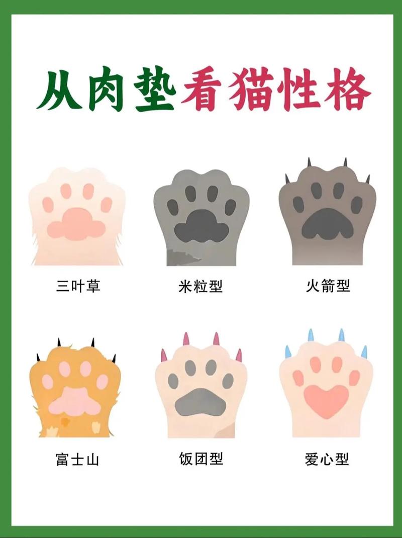 7种肉垫代表不同性格