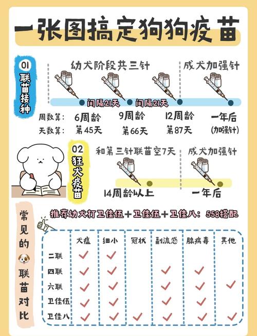 狗狗要隔多久打一次疫苗?要打哪些疫苗?