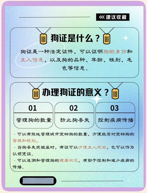 养狗狗的狗证该如何办理呢?