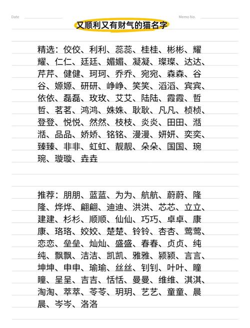 猫取什么名字比较好听